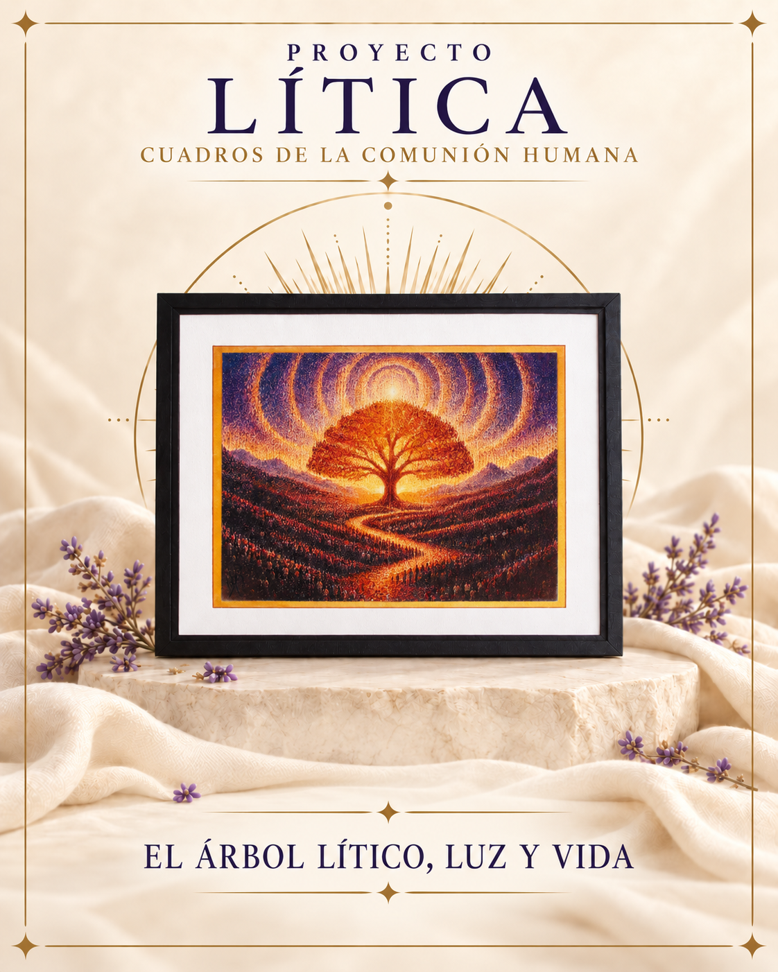 Cuadro El Árbol Lítico, Luz y Vida